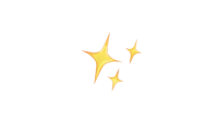 a gold star on a black background